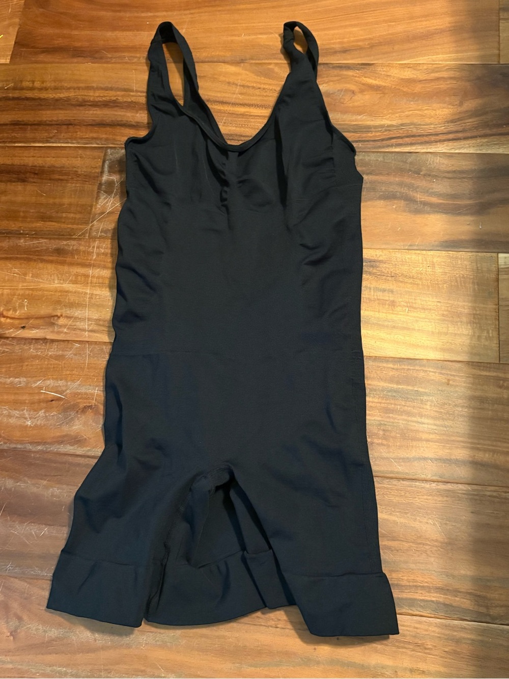 Plié Go Full Body Shaper Bodysuit Size XL Black Compression Shorts (329)